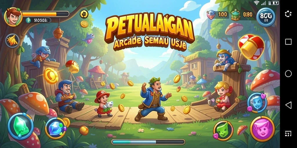 Gameplay seru dan penuh warna di 8G8G.