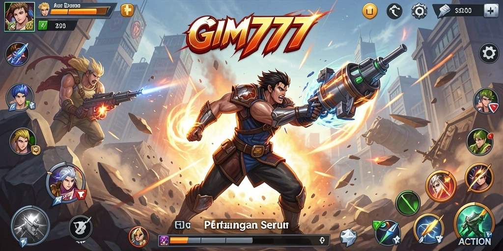 Screenshot gameplay GIM777 yang menegangkan dan penuh aksi.