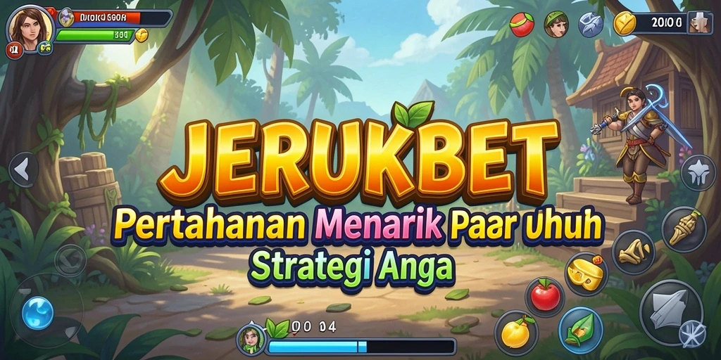 Screenshot gameplay JERUKBET dalam aksi Tower Defense yang mendebarkan.