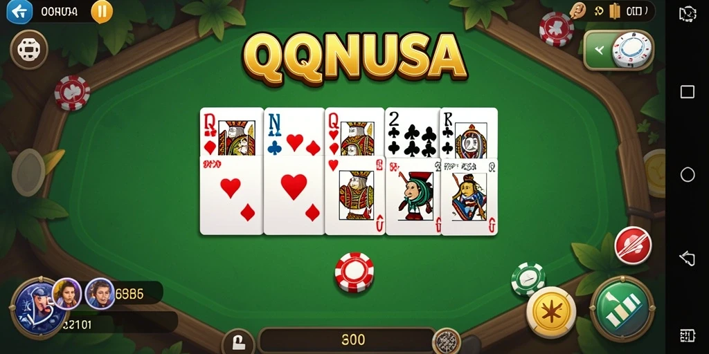 Tampilan gameplay QQNUSA yang menarik dan interaktif.