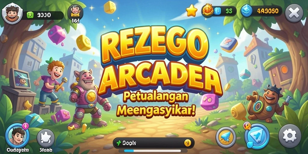 Tampak gameplay seru dari REZEGO dengan tantangan Arcade yang mendebarkan.