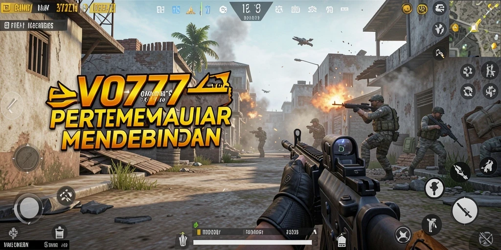 Tangkapan layar gameplay seru dari VO777 yang menggambarkan aksi FPS.