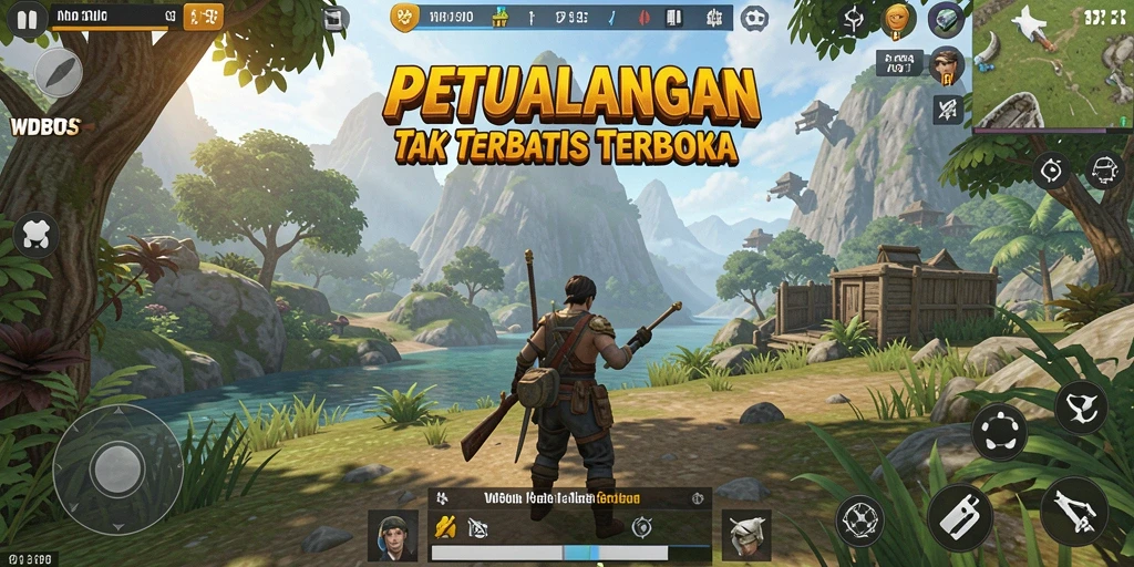 Tampilan gameplay WDBOS yang menakjubkan dalam dunia terbuka.